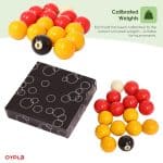 UK Regulation Full Size 16 Red & Yellow 8 Ball Set - Image 3