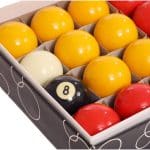 UK Regulation Full Size 16 Red & Yellow 8 Ball Set - Image 2