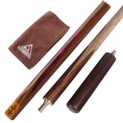Cuesoul 57  Walnut 3/4 Piece Snooker Cue Stick