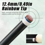 Crical 1/2 Split Carbon Fiber Professional Pool Cue Stick, 12.4mm Tip - Image 3