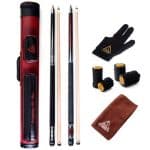 CUESOUL Professional Pool Cue Stick Set – 2 Cue Sticks Packed in 2x2 Hard Pool Cue Case - Image 2