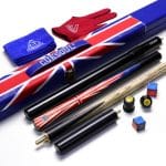 CUESOUL Handmade 57" 3/4 Snooker Cue Stick with 2 Extensions