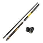 PREOAIDR Carbon Fiber 3-Piece Punch & Jump Cue Stick 13mm