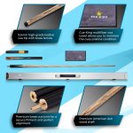 Cue-King Premier 300 57" 9.5mm Snooker & Pool Cue with Aluminium Case and Telescopic Extension - Image 5