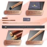 Cue-King Premier 400 Handmade 57" Snooker And Pool Cue, 18oz, 3/4 Jointed 9.5mm Tip, With Zebra Wood, Hard Case, Extension, And Microfiber Cue Towel - Image 4