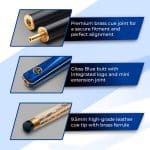 Cue-King Pro Series 001 57" 19oz Snooker/Pool Cue, 9.5mm Tip, 3/4 Joint, Case, and Extension - Image 6
