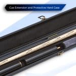Cue-King Pro Series 001 57" 19oz Snooker/Pool Cue, 9.5mm Tip, 3/4 Joint, Case, and Extension - Image 9
