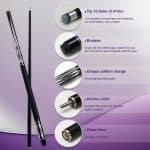 Professional Carbon 1/2 Pool Cue 10.5mm with Purple Diamond Design - Image 6