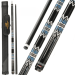YFEN 58" Carbon Fiber  1/2 Billiard Pool Cue Stick 12.5mm + Extender