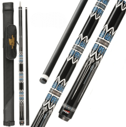 YFEN 58" Carbon Fiber  1/2 Billiard Pool Cue Stick 12.5mm + Extender
