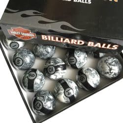 XMLivet 16 Piece Billiard Pool Balls Set – 57.2mm Phenolic Resin with Marbling Design
