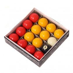 UK Regulation Full Size 16 Red & Yellow 8 Ball Set