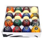 Premium Marbleized Billiard Pool Balls Set - Image 2