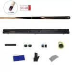 JIANYING 3/4 Jointed Snooker Pool Cue Stick with Extension Accessories Hard Case - Image 6
