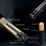 Crical 1/2 Split Carbon Fiber Professional Pool Cue Stick, 12.4mm Tip - Image 4